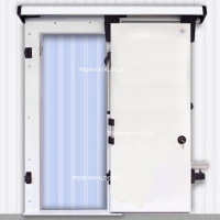 Дверной блок для холодильной камеры Профхолод распашная двустворчатая дверь 2400x2400 (80мм) 