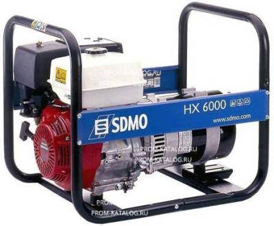 Бензиновый генератор SDMO HX 6000-C (HX 6000 S) 