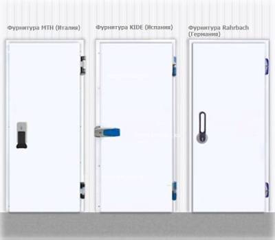 Дверной блок для холодильной камеры Профхолод распашная одностворчатая дверь 1200x2200 (80мм)